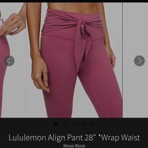 Lululemon align wrap waist leggings